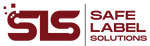 Safe Label Solutions logo with 'SLS' initials in red on a white background