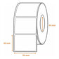 Etiqueta de Transferencia Térmica Para Balanza 55mm x 44mm